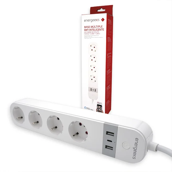 Base múltiple Wifi 4 tomas+2USB+USB-C - Imagen 5