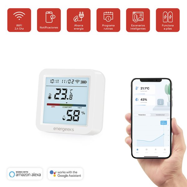 Sensor de temperatura y humedad wifi - Imagen 2