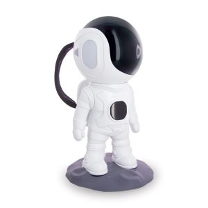 Astronauta blanco XXL proyector LED luz de noche estilo galaxia recargable con altavoz bluetooth Cosmolite