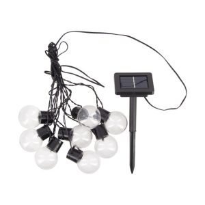 Guirnalda solar LED 5 m 8 bombillas RGB