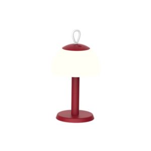 Lámpara LED exterior recargable 3 tamaños en 1 dimable + CCT burdeos