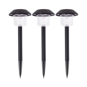 Pack 3 balizas solares LED blanco + RGB