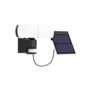 Proyector solar LED 2 cabezales con sensor de movimiento 1500 lm