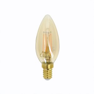 Bombilla LED Deco Filamento E14 350 lm Luz ámbar