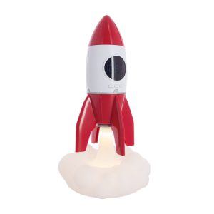Cohete espacial proyector LED luz de noche estilo galaxia recargable con reloj Starlite