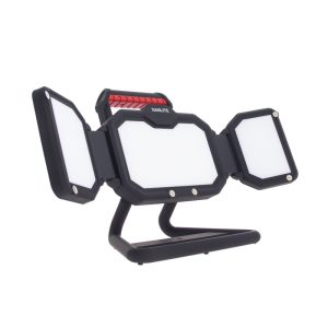 Proyector LED recargable 3 cabezales 3400 lm